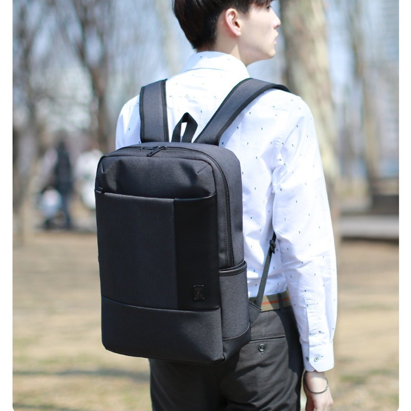 Рюкзак корейский мужской, деловой, для ноутбука работы